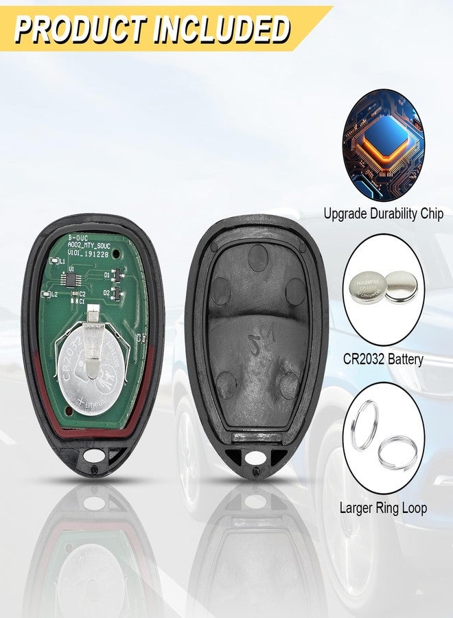 Vurkcy Key Fob Replacement for 2007-2010 GMC Acadia, OUC60270, OUC60221, 2pcs - Image 5