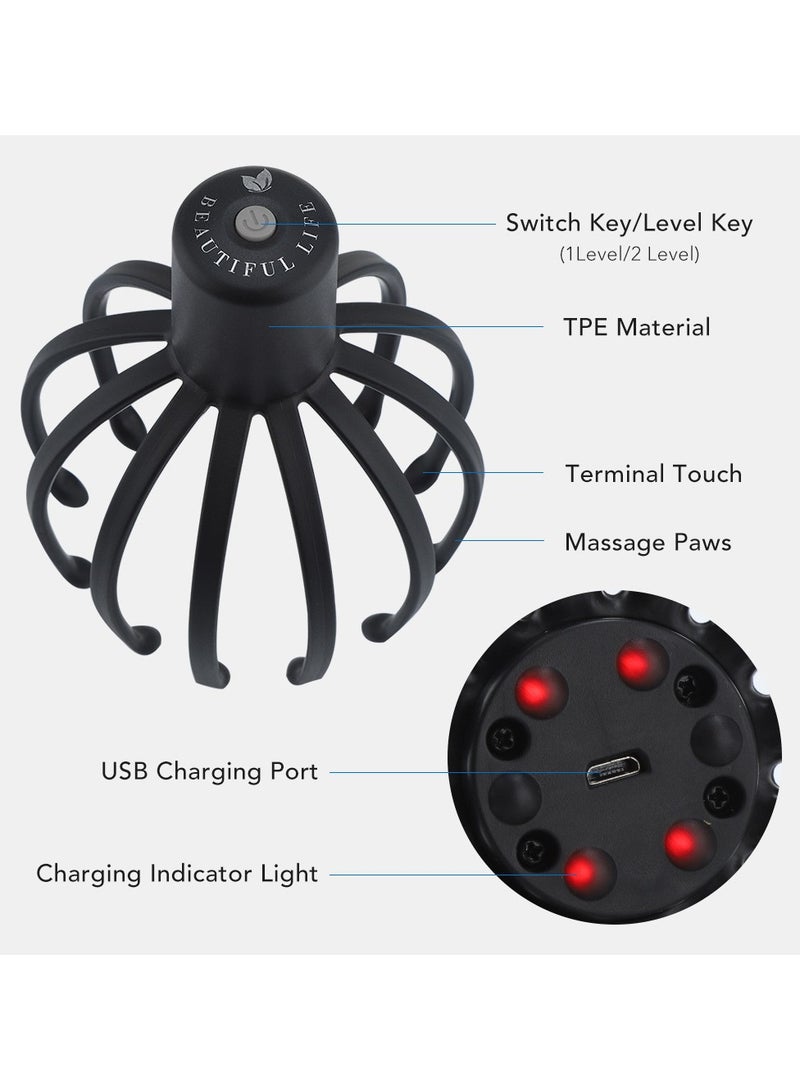 General Electric Multi-Claw Scalp Massager Relief Stress Stimulating Hair Hands Free USB Rechargeable  - Image 4