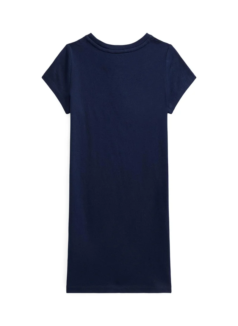 POLO RALPH LAUREN Kids Bear Print T-Shirt Dress