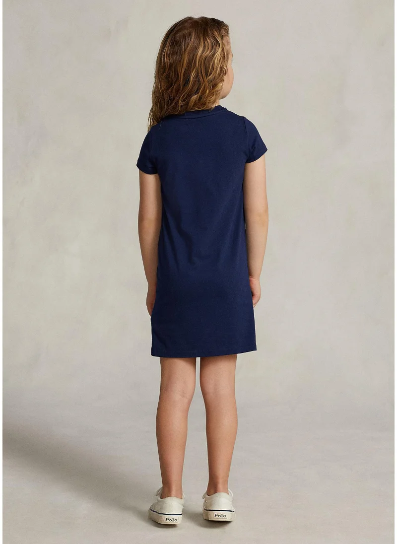 POLO RALPH LAUREN Kids Bear Print T-Shirt Dress