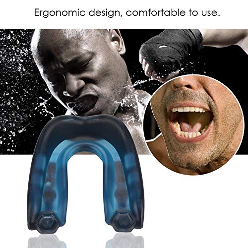 TARSHYRY Teeth Protector, Boxing Mouth Guard,Professional Teeth Protector Mouth Anti Grinding Teeth Protectors Gum Shield Karate Boxing For Teeth Grinding Guards Protection Tool (Blue) - Image 2