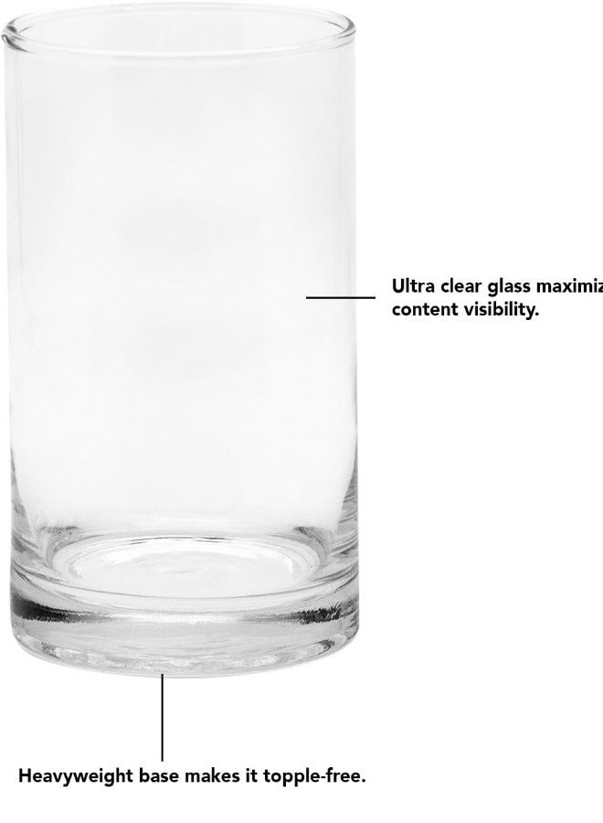Clear Glass Cylinder Vase – 30cm Tall x 15cm Wide Flower Vase for Centerpieces, Weddings, Events & Home Decor – Large Decorative Table Vase for Floral Arrangements & Candles  - Image 5