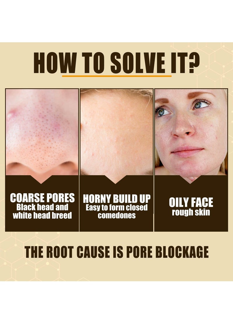 إيلهو مصل تنقية المسام من حمض اللاكتوبيونيك - مصل شد البشرة وتقليل المسام للرجال والنساء ، المسام الكبيرة ، تقليل الرؤوس السوداء وتحسين ملمس البشرة ، تقليص المسام تقليل الخطوط الدقيقة سائل الوجه 30 مل - Image 2