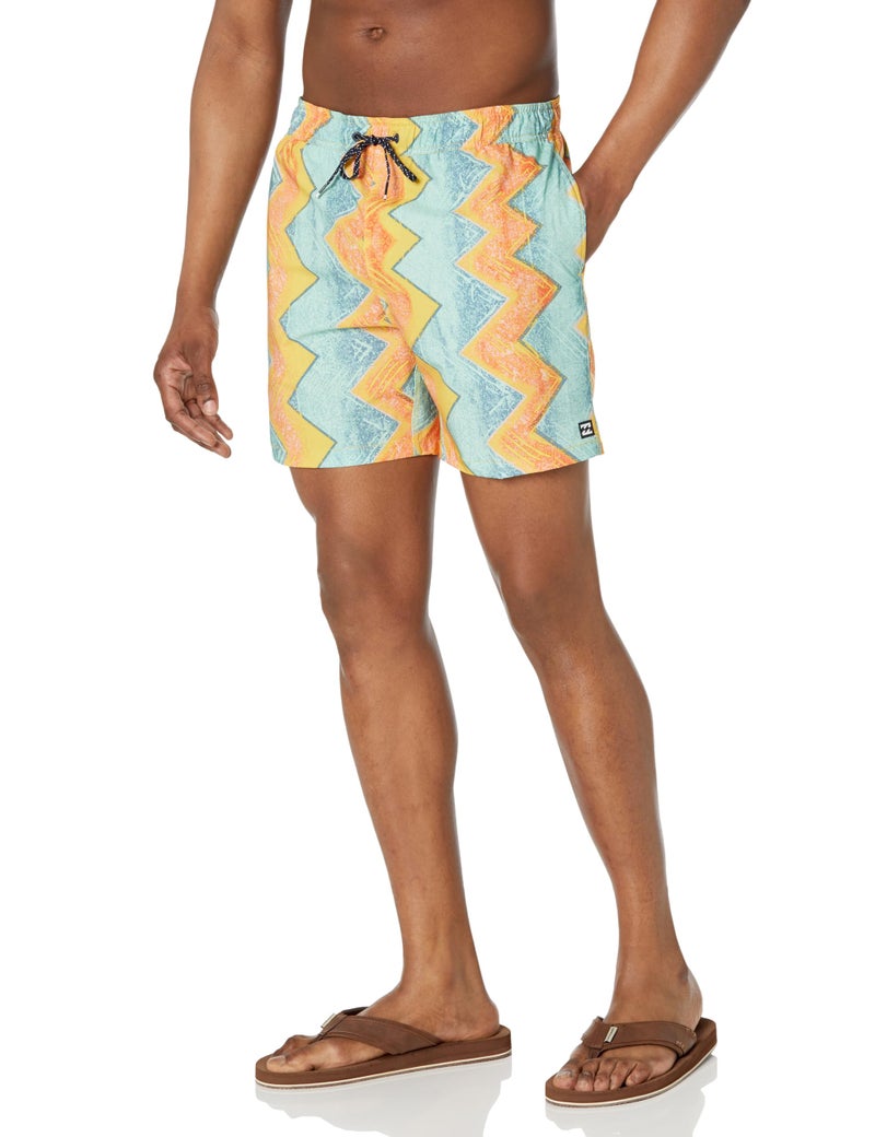 Billabong Men's Standard Elastic Waist Stretch Sundays Layback Boardshort Swim Short Trunk, 17 Inch Outseam, Gold - Image 5