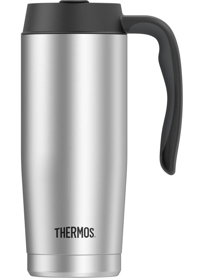 Thermos Vacuum Insulated Stainless Steel Mug 16 Ounce Metallic TS1010SS4 - Image 1
