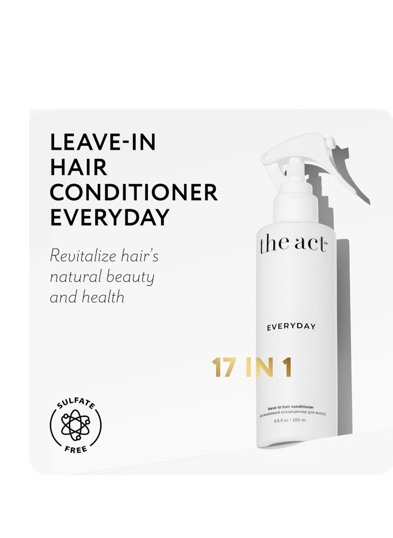 The Act Everyday Leave In Hair Conditioner Spray, Anti-Static, Nourishing, Hydrating Leave-in Cream Spray, Heat Protectant for Hair, Strengthening, Frizz Control, All Hair Types, 6.8 fl oz - pzsku/Z6DB91F90093CE17E5E7BZ/45/_/1739278286/7d294717-e8ea-4d02-b8d5-85dd6b872ed2