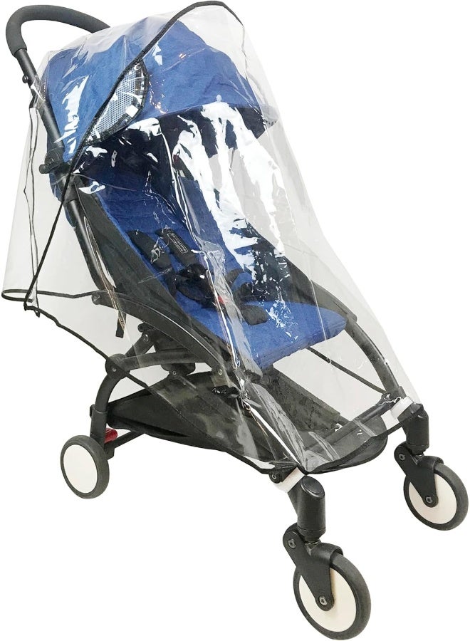 LLUFO Stroller Rain Cover Universal Stroller Cover for Toddler Umbrella Stroller Waterproof Snow Wind Weather Shield, Food Grade EVA No Odor - Image 1