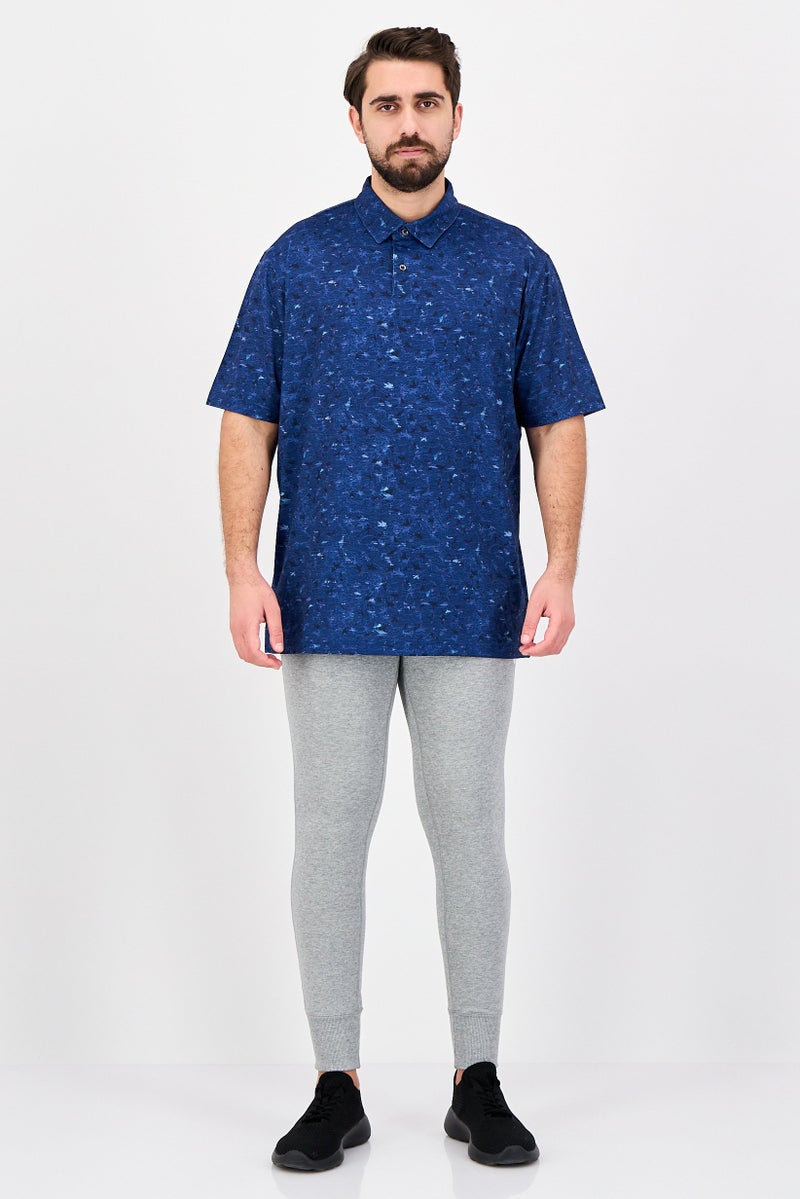 Greg Norman Men Sportswear Fit Short Sleeve Outdoor Polo Shirt, Navy - Image 4