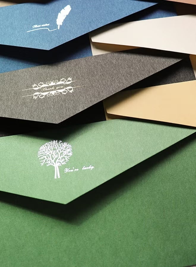8 PCS Vintage Colourful Kraft Paper Envelopes Kraft Paper Envelopes Invitation Envelopes Budget Envelopes - Image 5