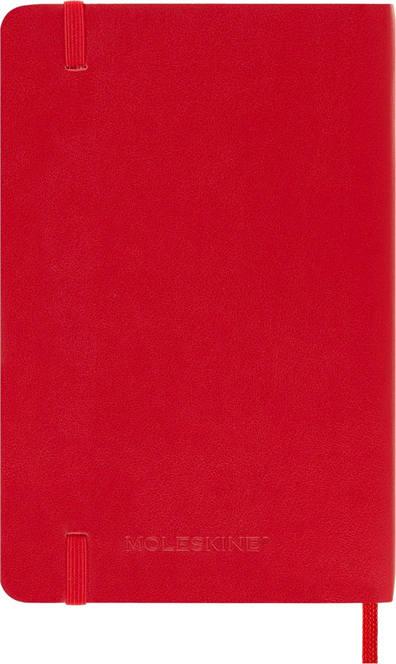 Moleskine Classic Leather Notebook, Hard Cover, Large (5" x 8.25") Ruled/Lined, Bordeaux Red, 176 Pages - Image 3