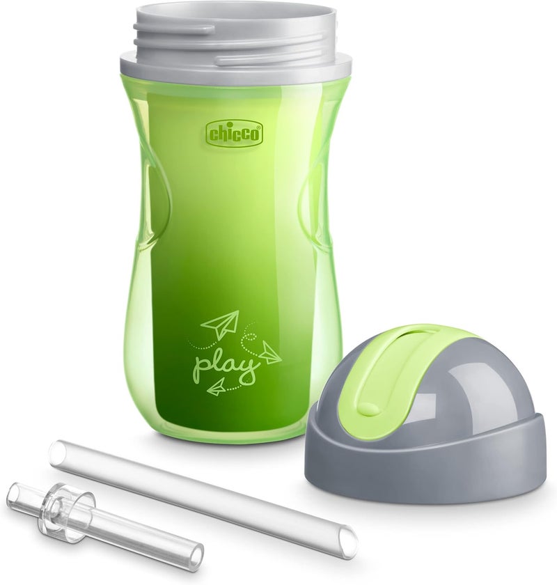 Chicco 9oz. Double-Wall Insulated Flip-Top Sippy Cup with Silicone Straw and Spill-Free Lid - Image 5