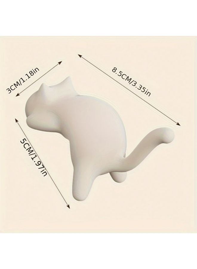 Pink Cat Hook No Drill No Trace Multifunctional Table Side Hanger For School Desk - Image 3