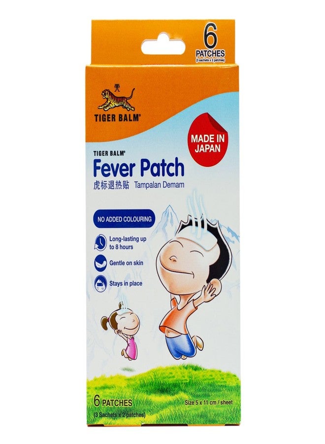 Tiger Balm Fever Patch | Cooling Relief for Fever & Discomfort | Long-Lasting Up to 8 Hours | Gentle on Skin | No Added Colouring | 6 Patches - Image 1