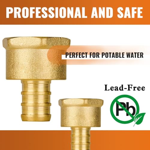 SUNGATOR 25-Pack 1/2" Pex Female Adapter, No Lead Brass Fitting, NSF, UPC Certified - Image 5