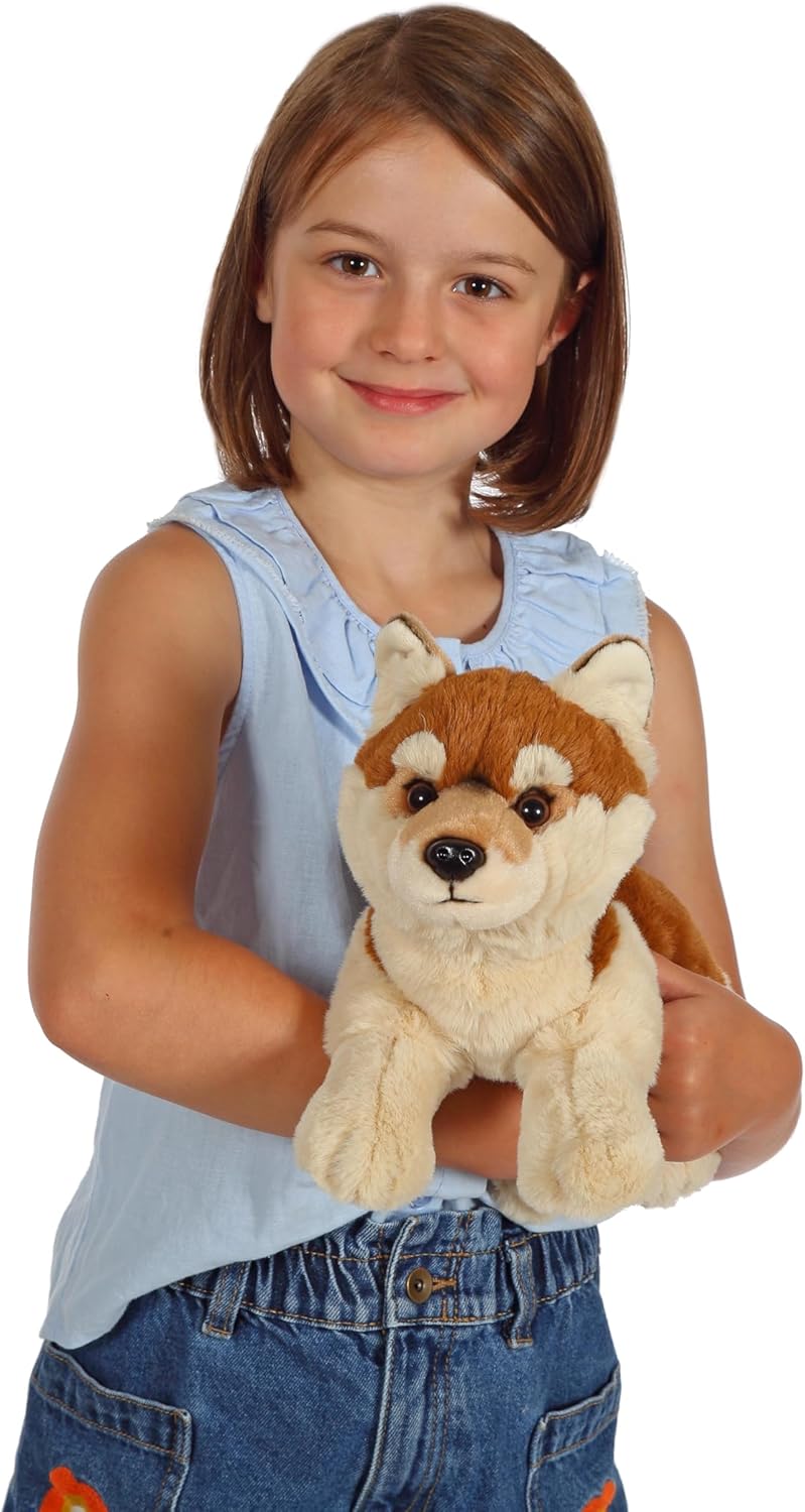 جيبسي Gipsy Toys - ذئب قطيفة عريض بني وبيج - 25 سم - Image 4
