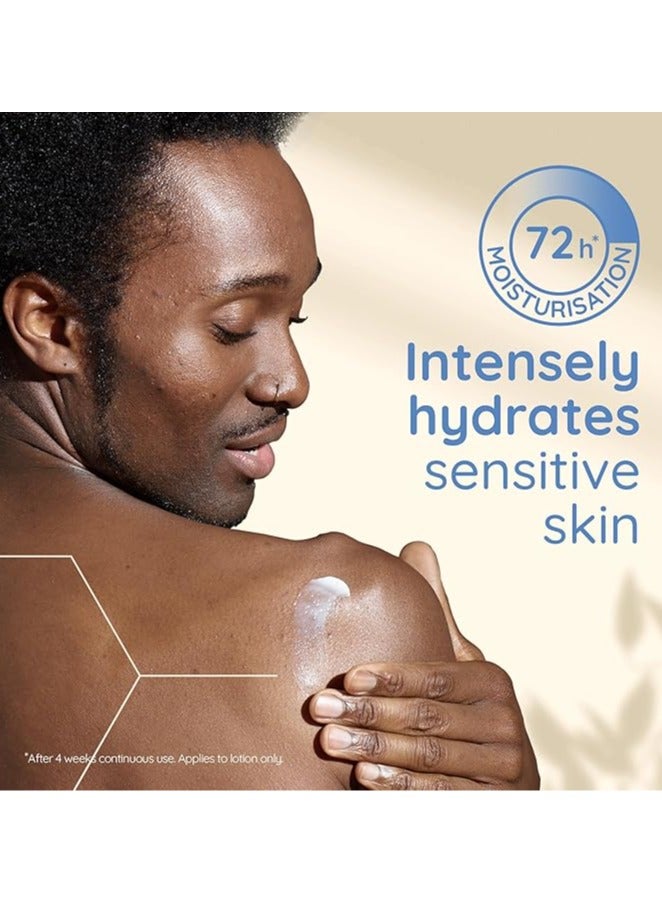 Aveeno Skin Relief Moisturising Lotion, Suitable For Sensitive Skin, 72-Hour Intense Hydration, Helps Heal Very Dry and Unscented, 300ml - Image 3