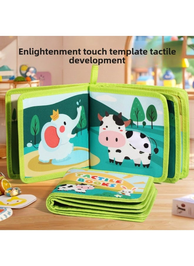 Generic - Baby Toys 0-1 Year Old Baby Cloth Book Early Education Tear Can Bite Tear Tear Book Hook And Loop Quiet Book-Color:Dinosaur Photo Album Cloth Book - Image 1