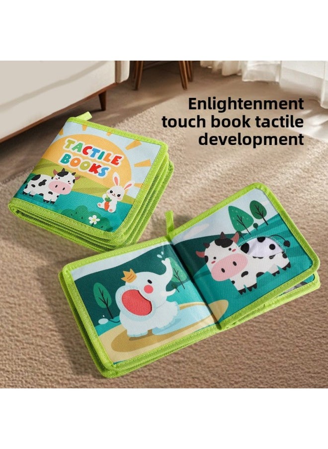 Generic - Baby Toys 0-1 Year Old Baby Cloth Book Early Education Tear Can Bite Tear Tear Book Hook And Loop Quiet Book-Color:Dinosaur Photo Album Cloth Book - Image 1
