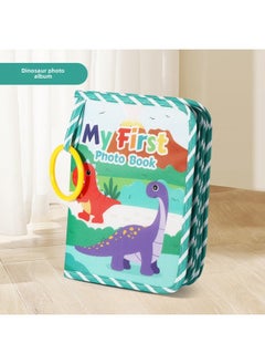 Baby Toys 0-1 Year Old Baby Cloth Book Early Education Tear Can Bite Tear Tear Book Hook And Loop Quiet Book-Color:Dinosaur Photo Album Cloth Book