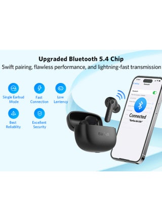EarFun Air Life Wireless Earbuds with 12mm Drivers, Bluetooth 5.4, 4 Mics AI ENC Clear Calls, 35H Playtime, Fast Charging - view 2