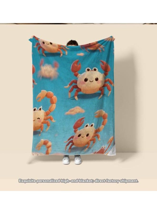 عام بطانية رقيقة من الفانيلا الكرتونية للأطفال والرضع (دافئة ومريحة، ومناسبة للنوم والألعاب) 70 سم * 100 سم - Image 3