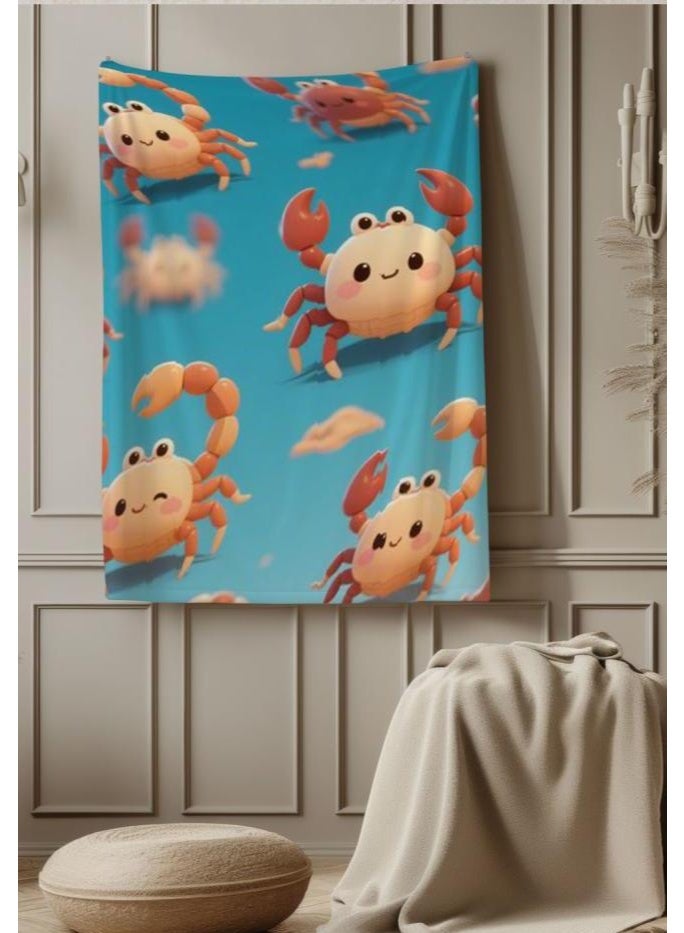 عام بطانية رقيقة من الفانيلا الكرتونية للأطفال والرضع (دافئة ومريحة، ومناسبة للنوم والألعاب) 70 سم * 100 سم - Image 1