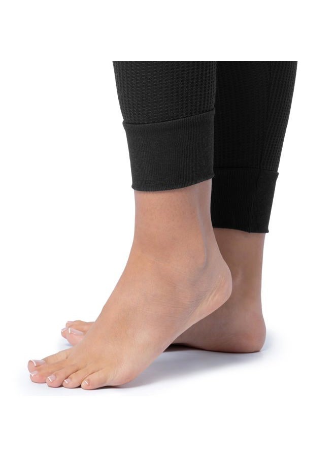 Indera Women's Warmwear Traditional Thermal Underwear Pant, Black, X-Large 5000DR - Image 3