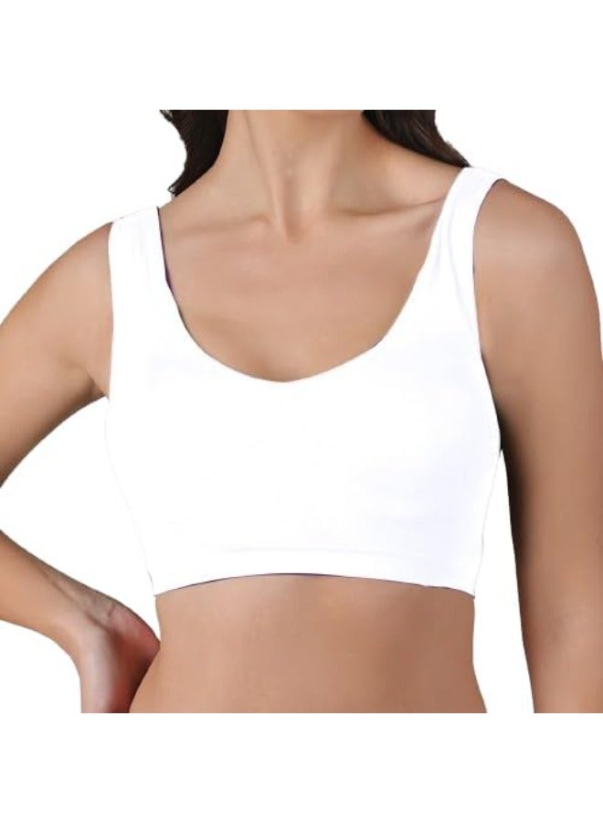 Selina Wear Tank Bralette Seamless Sports Bra - Chest Wrapped Underwear - Comfortable Bra for Women Seamless Bralettes for Sleeping, Yoga, Workout  - Image 1