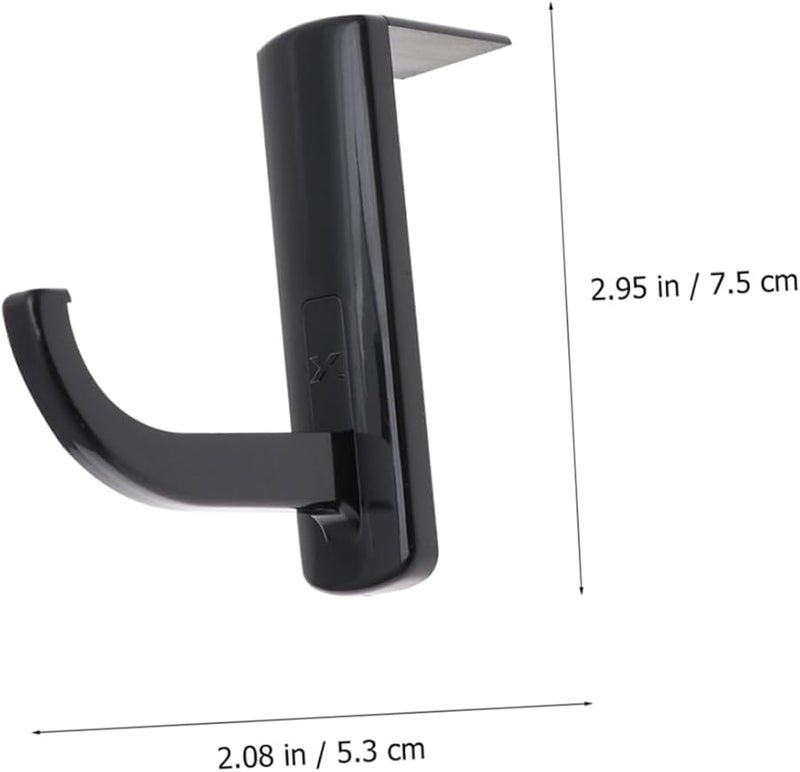 Angoily 4 Pack Black Headphone Hanger Hook Compact Storage Rack Prevents Scratches - Image 5