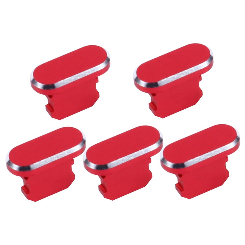 Red USB Charging Port Plugs Stoppers Covers Protect from Dust and Debris Easy to Use - Image 2