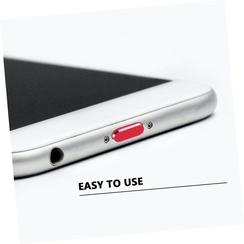 Red USB Charging Port Plugs Stoppers Covers Protect from Dust and Debris Easy to Use - Image 4