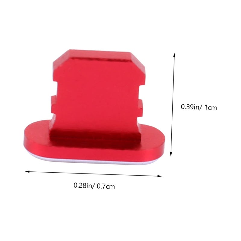 Red USB Charging Port Plugs Stoppers Covers Protect from Dust and Debris Easy to Use - Image 3