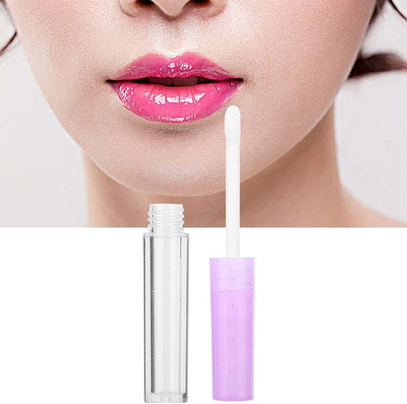 50pcs 1.3ml Mini Lip Gloss Tubes, Empty Lip Gloss Containers with Purple Caps, Reusable Plastic Bottles for DIY Lip Gloss, Lip Oil or Tinted Liquid, Compact Refillable Vials for - Image 2