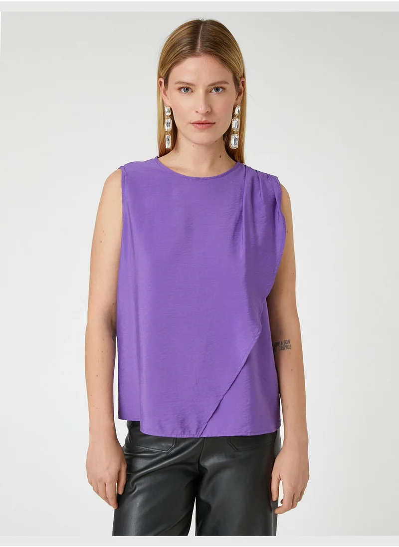 KOTON Shoulder Detail Sleeveless Blouse