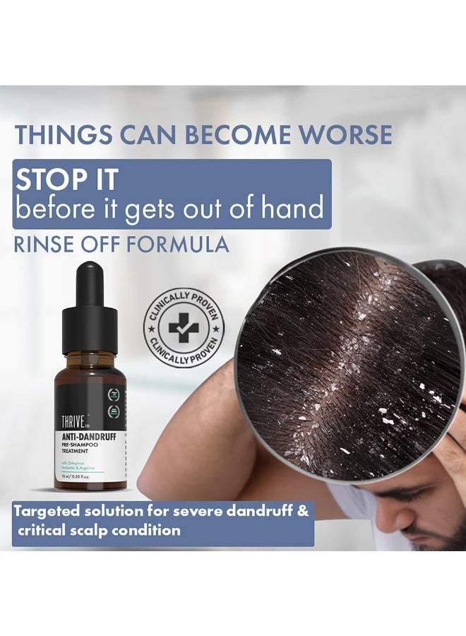 ThriveCo Anti Dandruff Hair Serum Pre-Shampoo Dandruff Treatment for Itchy, Dry & Flaky Scalp | With Octopirox, Pentavitin & Arginine | Reduces Hair Breakage & Strengthens Hair for Men & Women | 10ml - Image 4