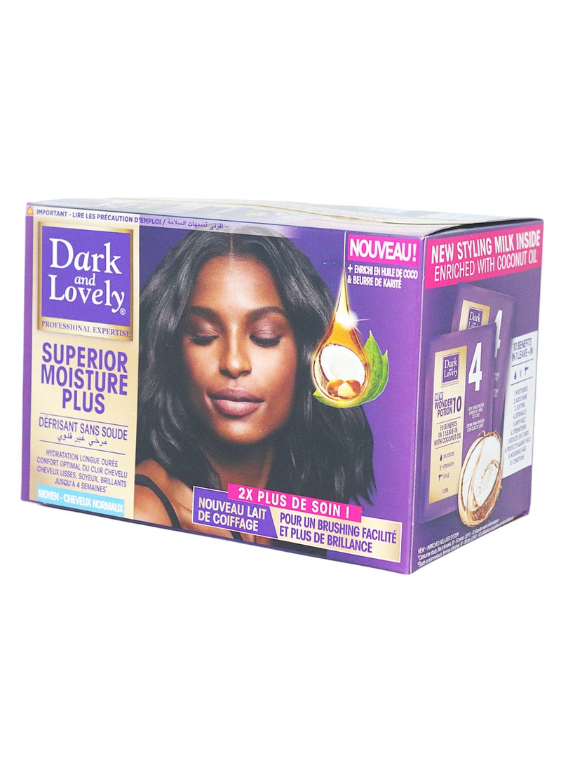 Dark & Lovely Dark and Lovely Superior Moisture Plus Professional Hair Treatment, With Coconut Oil and Shea Butter, Long-Lasting Hydration, For Normal Hair - Image 3