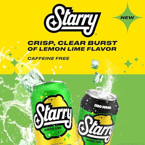 Starry Lemon Lime Soda, Caffeine Free, Mini Cans, 7.5 Fl oz (Pack of 10) - Image 5