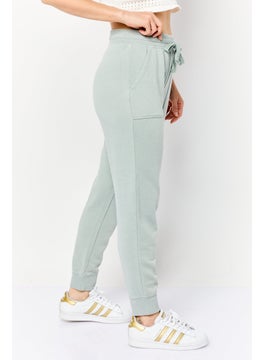 Aerie Women Regular Fit Textured Sweatpants, Sage  - Image 2