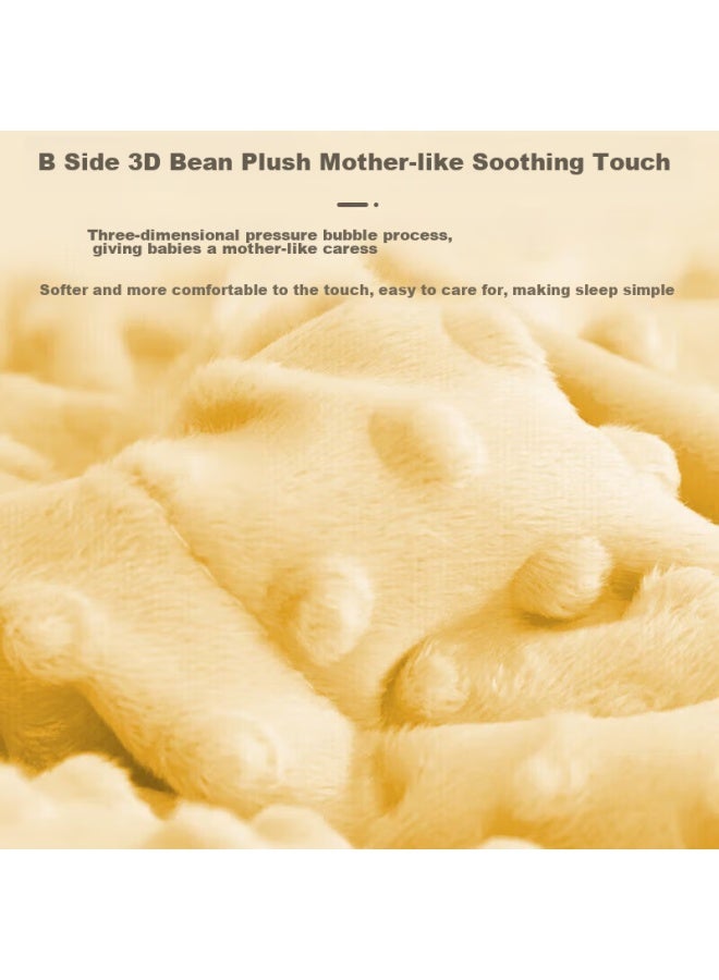 9i9 Baby Blanket, Infant Coverlet, Spring And Autumn, Plush Filling, Newborn Children's Bed Cover, Class A A104, Lion Pattern, 100cm - Image 2