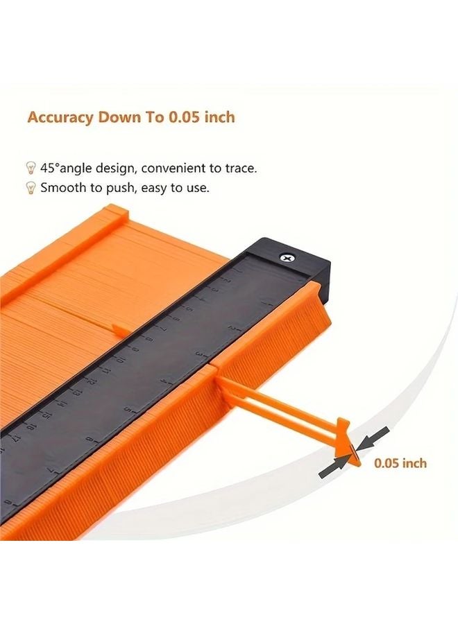 5 Inch Adjustable Contour Gauge With Lock Precision Profile Tool For Woodworking Flooring - Image 5