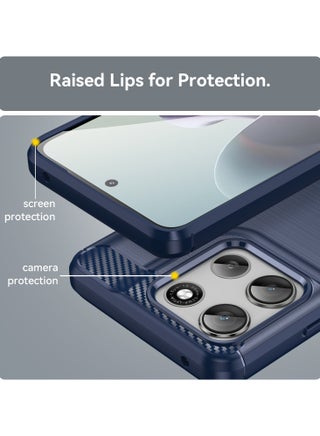 for Motorola G56 5G Case Cover, High Quality Slim and Lightweight Brushed Comfortable TPU Soft Feel Cell Phone Protective Case for Motorola G56 5G, Blue - view 5