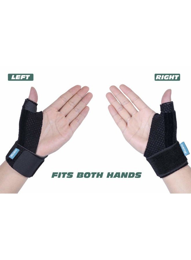 2U2O Compression Reversible Thumb & Wrist Stabilizer Splint(Improved Version) for BlackBerry Thumb, Finger, Pain Relief, Arthritis, Tendonitis, Sprained, Carpal Tunnel, Stable, S-M - Image 4