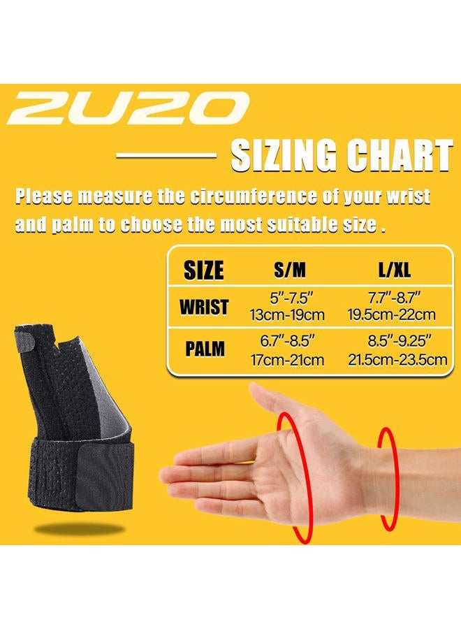 2U2O Compression Reversible Thumb & Wrist Stabilizer Splint(Improved Version) for BlackBerry Thumb, Finger, Pain Relief, Arthritis, Tendonitis, Sprained, Carpal Tunnel, Stable, S-M - Image 3