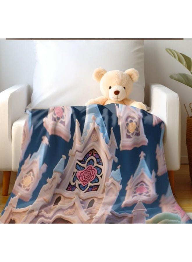 عام بطانية رقيقة من الفانيلا الكرتونية للأطفال والرضع (دافئة ومريحة، ومناسبة للنوم والألعاب) 70 سم * 100 سم - Image 3