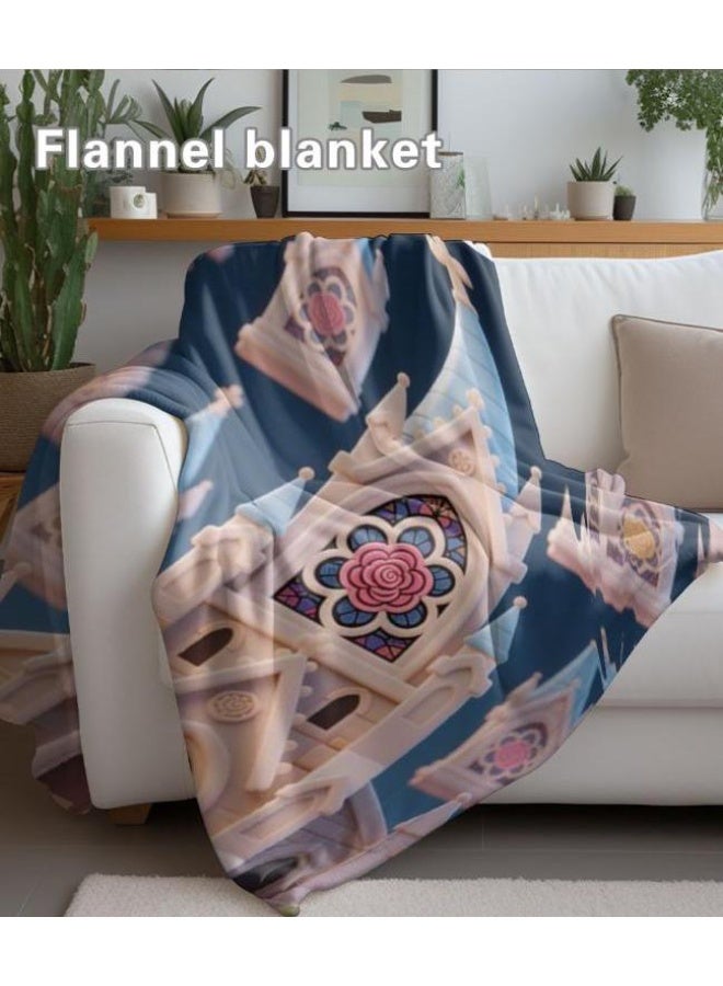 عام بطانية رقيقة من الفانيلا الكرتونية للأطفال والرضع (دافئة ومريحة، ومناسبة للنوم والألعاب) 70 سم * 100 سم - Image 4