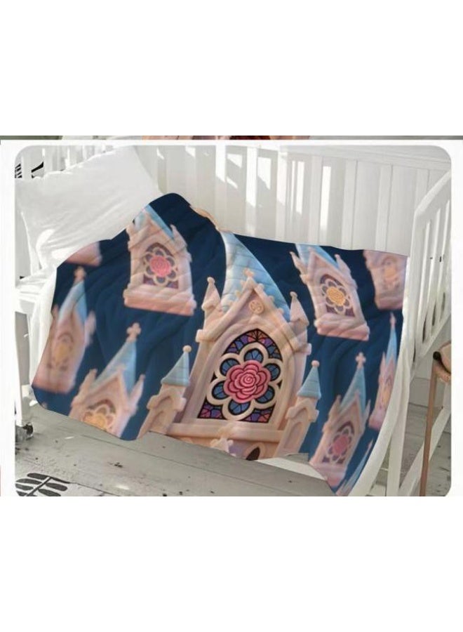 عام بطانية رقيقة من الفانيلا الكرتونية للأطفال والرضع (دافئة ومريحة، ومناسبة للنوم والألعاب) 70 سم * 100 سم - Image 1