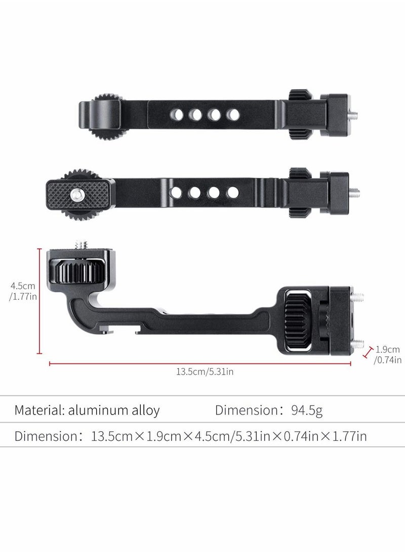 SYOSI - Gimbal Monitor Mount for DJI Ronin S/SC, 360° Swivel Extension Bracket with 1/4 Thread Cold Shoe, Gimbal Stabilizer Extension Arm - Image 1