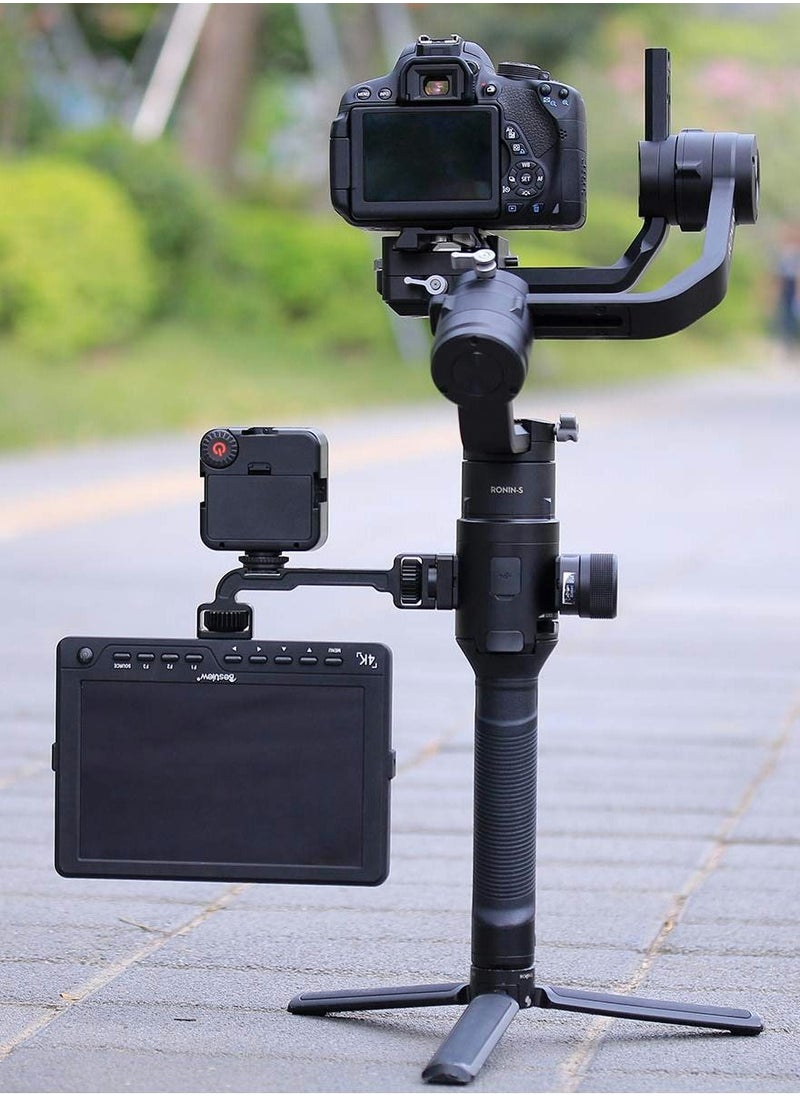SYOSI - Gimbal Monitor Mount for DJI Ronin S/SC, 360° Swivel Extension Bracket with 1/4 Thread Cold Shoe, Gimbal Stabilizer Extension Arm - Image 1