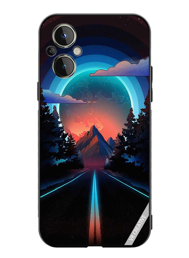 VR CREATIVE Protective Case Cover For OnePlus Nord N20 5G Road To Paradise Design Multicolour - Image 1