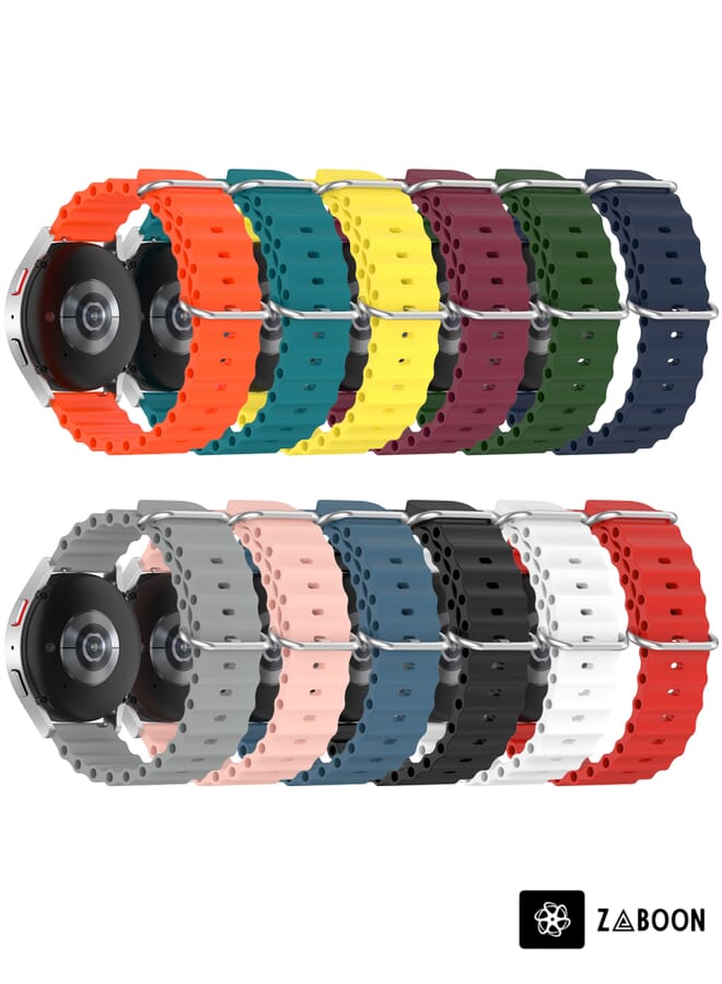 Zaboon Huawei Watch 3 Pro New 22mm Ocean Style Silicone Solid Color Watch Band - Image 4
